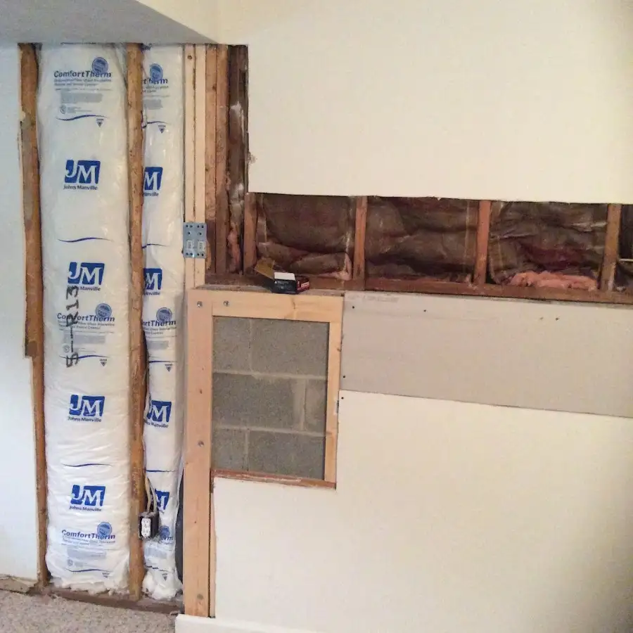 Wall insulation replacement during Structural Drying in South Whitehall